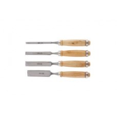 Набор долот-стамесок6-12-18-24мм плоские деревянные ручки SPARTA