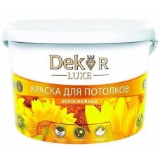 Краска ВД-АК-216 "DEKOR"для потолков белоснежная 1,1 кг
