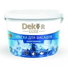 Краска ВД-АК-111 "DEKOR" для фасадов белоснежная 7 кг