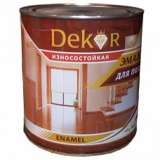 Эмаль для пола "DEKOR" желто-коричневая 0,8 кг