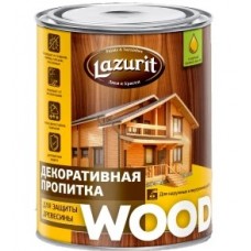 Декоративная пропитка для защиты древесины венге (1л,0,8кг;14шт) "Lazurit" Wood
